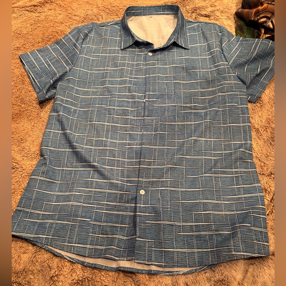 Blue Checkered Men's Shirt